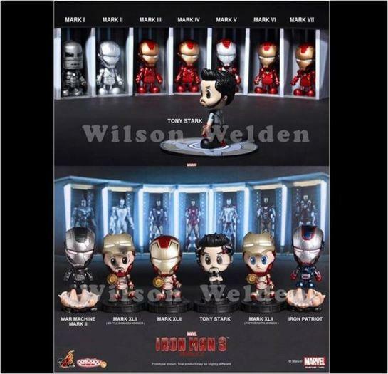 HOT TOYS COSBABY IRONMAN 3 SERIES 1 & SERIES 2 (S) SET