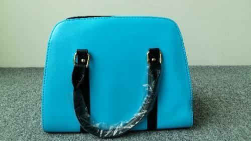 Blue Color Beautiful Leather Handbag (Factory Outlet Price)