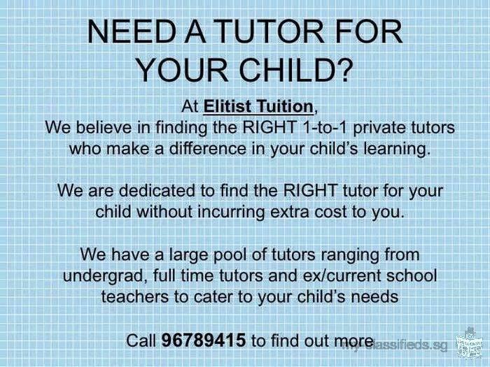 Private tutoring services