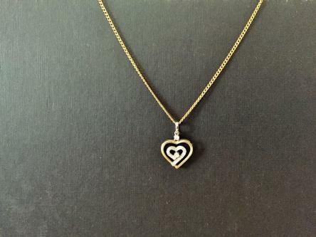 *Gold Necklace with Diamond Pendant*