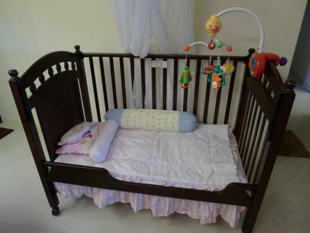 Beautiful Baby Cot with Japanese toy set