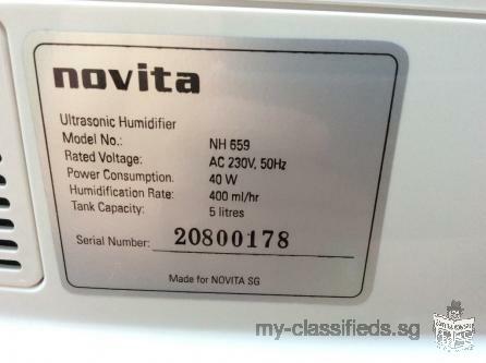 NOVITA Ultrasonic Humidifier.