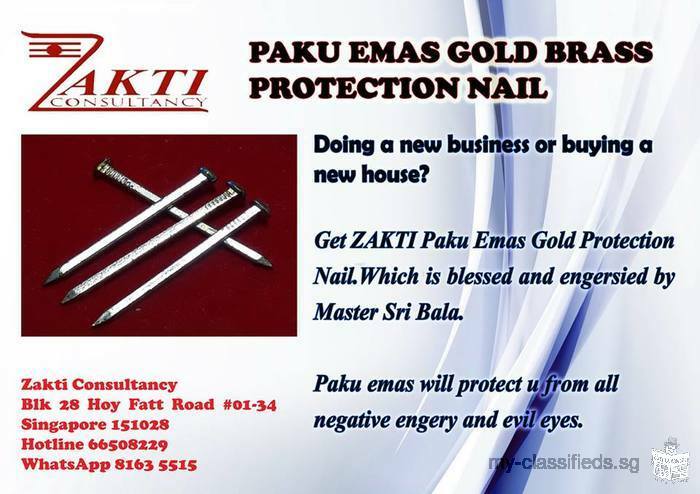 Paku Emas (Gold Brass Protection Nails)