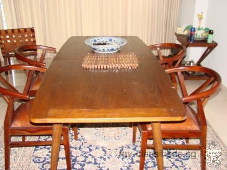 Used - Dining table plus 8 chairs (GARAGE SALE)