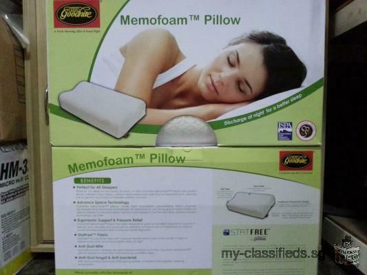 goodnite Memofoam pillows 2 for 60.00 brand new
