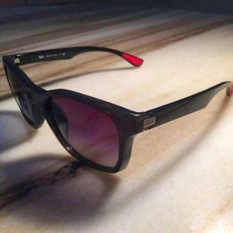 RAY BAN RB4197-F 6006 /8G Sunglasses 56 20 gradient grey